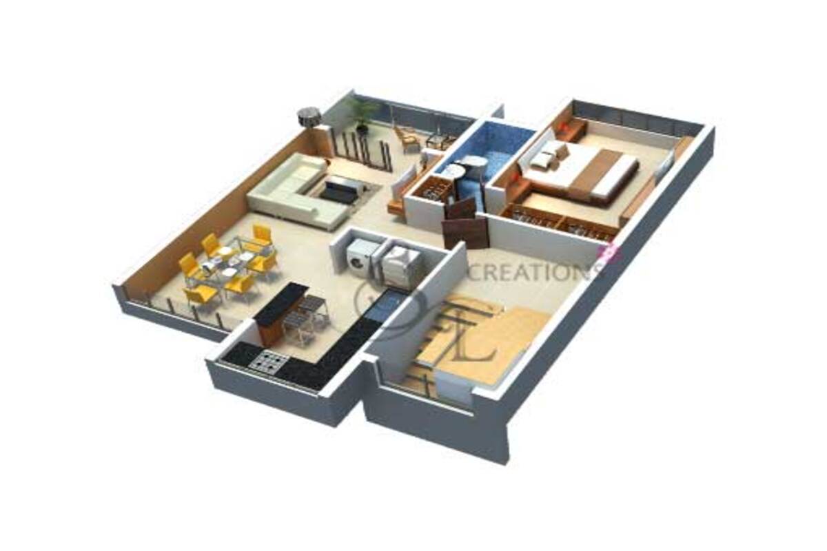 3d image of a room